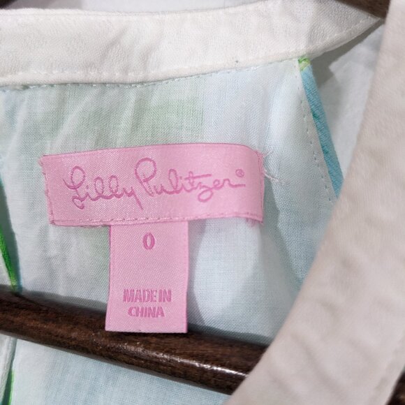 Lilly Pulitzer First Impression Shift Dress In Poolside Blue Size 0 - Picture 5 of 11